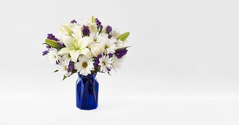 The FTD Beyond Blue Bouquet from Flowers by Ramon of Lawton, OK