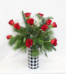 FarmHouse Christmas Roses from Flowers by Ramon of Lawton, OK