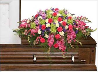 ETERNAL BEAUTY CASKET SPRAY from Flowers by Ramon of Lawton, OK