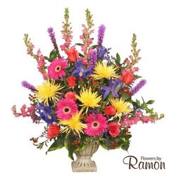 Colorful Condolences Tribute from Flowers by Ramon of Lawton, OK