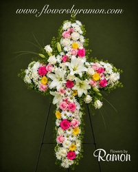 Heaven's Embrace Cross from Flowers by Ramon of Lawton, OK