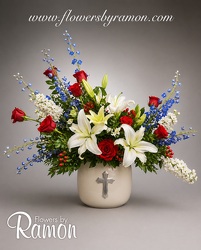 Our Heroes Tribute from Flowers by Ramon of Lawton, OK