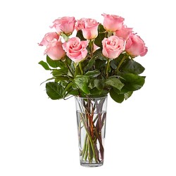 Dozen Light Pink Roses from Flowers by Ramon of Lawton, OK