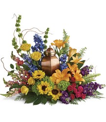 With All Our Hearts Cremation Tribute from Flowers by Ramon of Lawton, OK