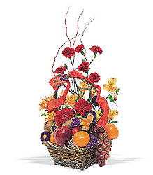 Fruits and Flowers Basket from Flowers by Ramon of Lawton, OK