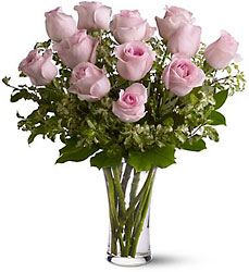A Dozen Long Stem Pink Roses from Flowers by Ramon of Lawton, OK
